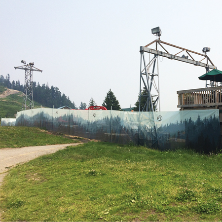 Full-Colour Vinyl Mesh Fence