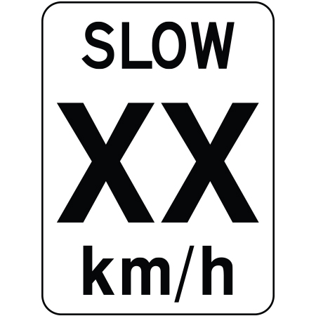 S110 Slow km/hr 18" x 24"