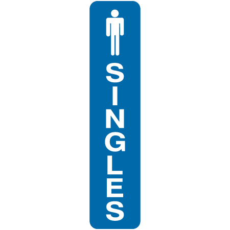 L103 Singles 4" x 18" Aluminum Sign