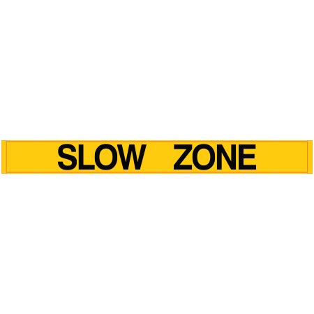 BL10 Slow Zone - Yellow Banner Oversized 21' x 30"