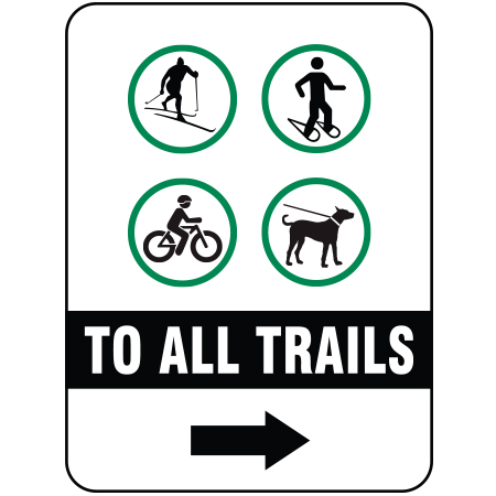 W209 To All Trails Right or Left 18" x 24"