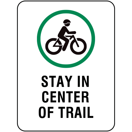 W271 Fat Bikes Stay in Centre of Trail 18" x 24"