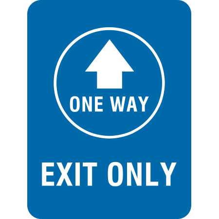 L623 One Way, Exit Only 18" x 24"