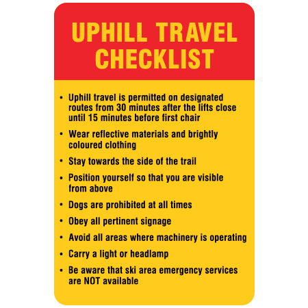 H228 Uphill Travel Checklist 24" x 36"