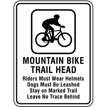 R113 Mountain Bike Trail Head 18" x 24"