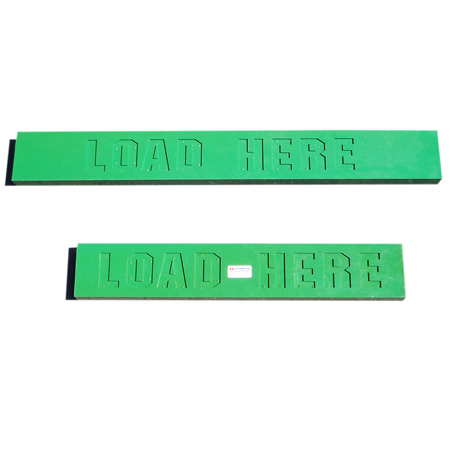 Polyurethane Load Boards Double - Load Here - Flat 35” x 6” x ½”
