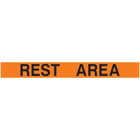 BL17 Rest Area - Hi Vis Orange Banner Oversized 21' x 30"