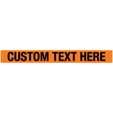 BL99 Custom Text Hi Vis Orange Banner Oversized 21' x 30"