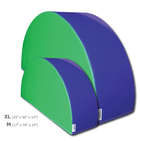 Kids Foam Half Circle Block 17" x 34" x 14" Medium/Standard