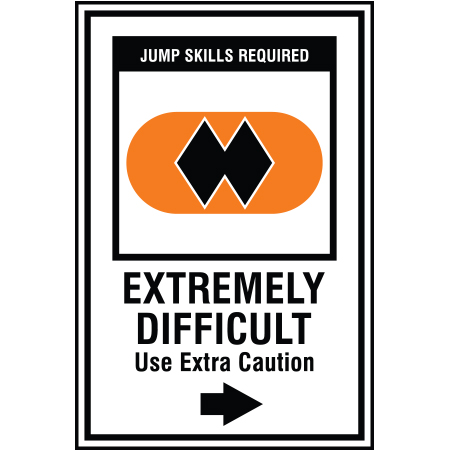 B215 Double Black Diamond Freeride - Extremely Difficult with Arrow