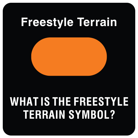 T18 24" x 24" (actual size 60x60cm) Aluminum Sign - Freestyle Terrain What is the freestyle terrain symbol?.. Click to expand image