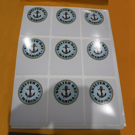 Static Cling Decals - parking. Click to expand image