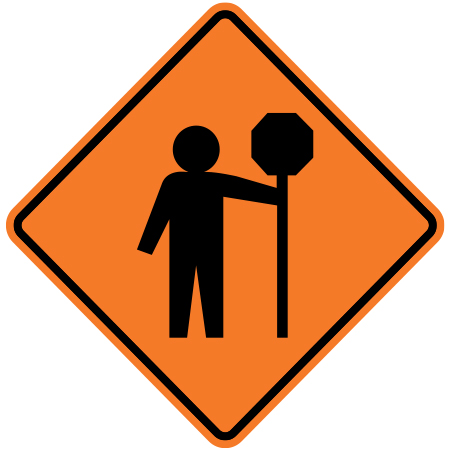 C-001 Flagger Ahead (symbol)