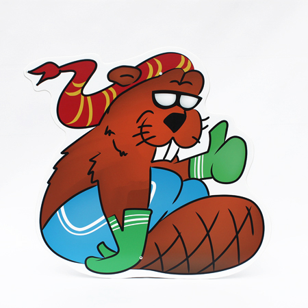 4 foot tall Kids Character Cutouts long term full colour print with laminate on crezone.. Click to expand image