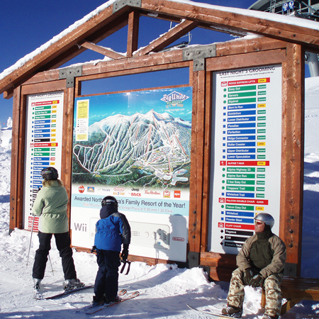 Grooming boards are a popular way to inform your guests and staff of a variety of hill conditions including lift status and which runs are open, closed, and groomed. Available for groomed runs, backcountry, avalanche, and lift status boards.. Click to expand image