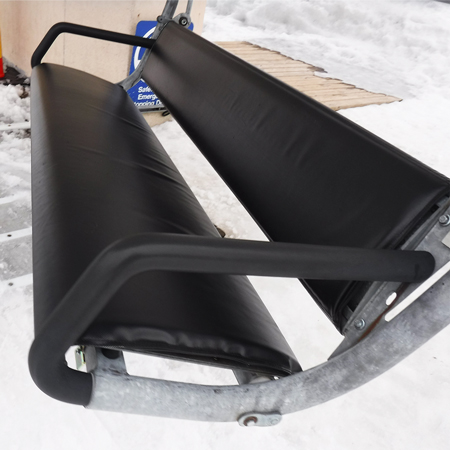 Quad - Chair Seat Padding with Cutouts - Closed Cell Foam.