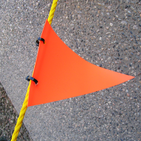 6"x 8" Triangle Rope Markers.. Click to expand image