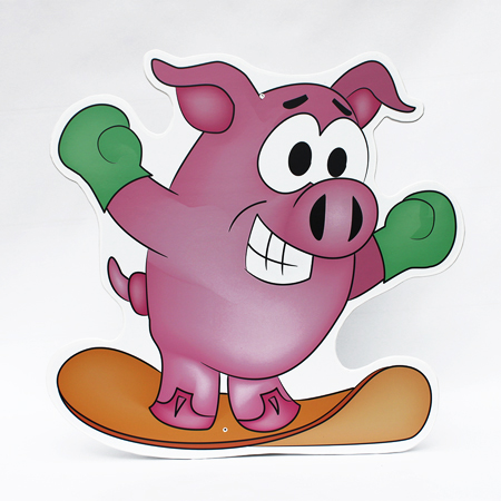 4 foot tall Kids Character Cutouts long term full colour print with laminate on crezone.. Click to expand image