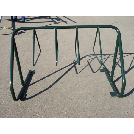 Cora Bike Racks are available in three finishes: powder coating, galvanized and stainless steel with multiple sizes and colour options. Fits larger downhill bike wheel sizes.. Click to expand image