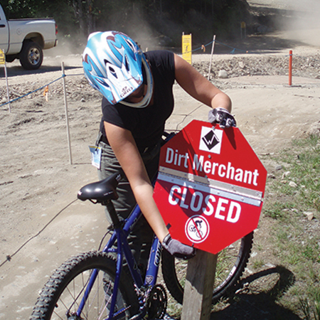 R501 Trail Closed, Trail Open, 18 x 24, 24 x 24 octagon Flip Sign, reflective aluminum, hiking and biking message for all parks and recreational facilities. Rules, conditions, and instructions of your specific area, jurisdiction, produced by Inter-Mtn.. Click to expand image
