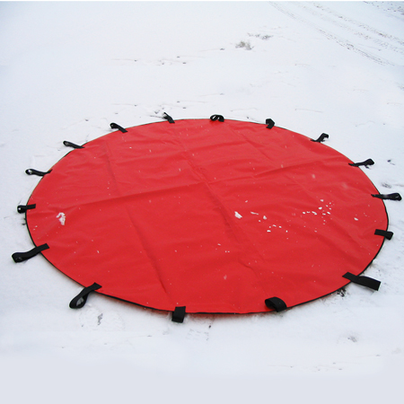 Fireman's Net Solid Red Vinyl 8' Diameter.. Click to expand image