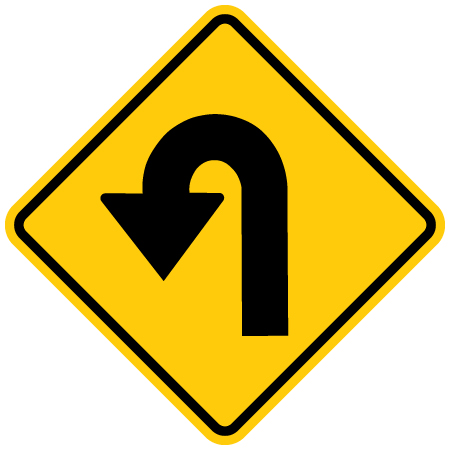 sharp turn left