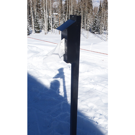 Aluminum Tissue Box Holder - Hinged Lid with Mounting Holes.. Click to expand image