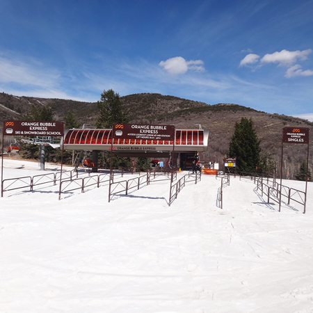 Navigate, advise and streamline your line-ups. Cleanly displays ski school, singles, patrol entrances, lift names, informational, and code signs. Easy to install and dismantle. 10’ poles mount on maze gates or corral gates, overhead widths from 3’ to 18’.. Click to expand image