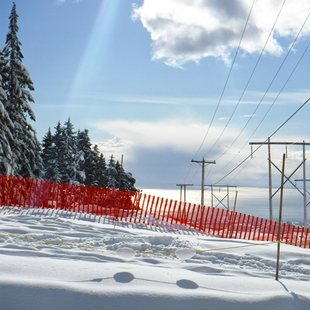 Nordic II Plus Fence 48" x 100' Orange.. Click to expand image