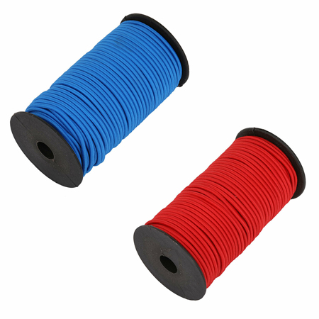 Blue and red bungee cord. Click to expand image