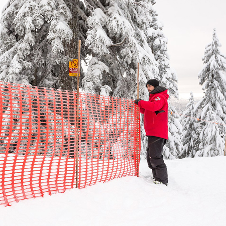 Nordic II Plus Fence 48" x 100' Orange.. Click to expand image