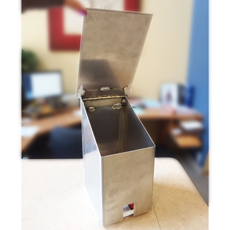 Aluminum Map Holder - Hinged Lid with Mounting Holes.. Click to expand image