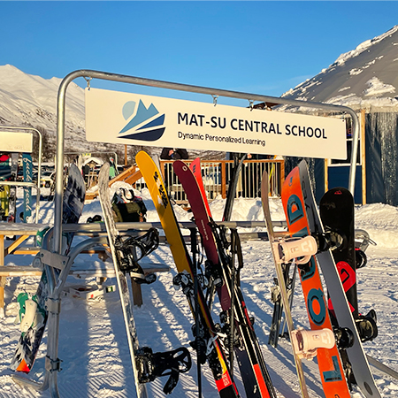 Add Sign Frame to 8' Econo Ski Racks 38" x 96".. Click to expand image