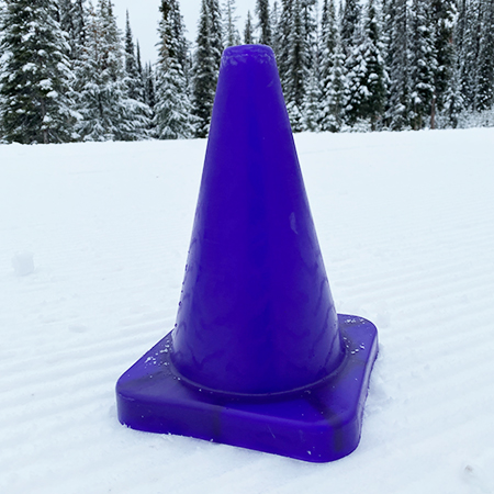 12" EVA Plastic Traffic Cones - Purple.. Click to expand image