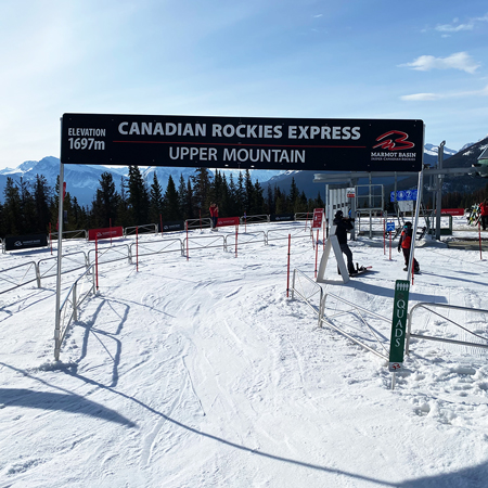 Navigate, advise and streamline your line-ups. Cleanly displays ski school, singles, patrol entrances, lift names, informational, and code signs. Easy to install and dismantle. 10’ poles mount on maze gates or corral gates, overhead widths from 3’ to 18’.. Click to expand image