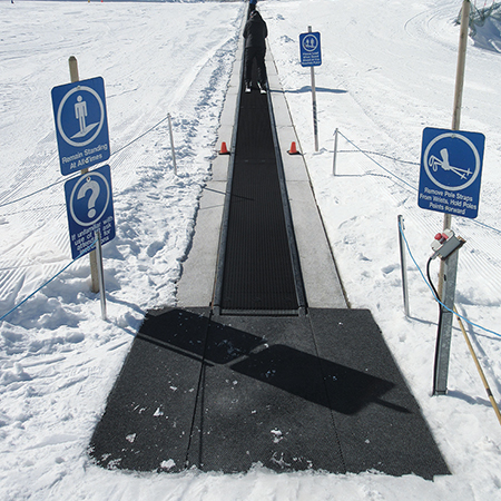 Z01 If Unfamiliar With Use of Lift Ask Attendant For Instructions, Z22 Remain Standing At All Times. Blue reflective aluminum CSA - Z98 sign with rounded corners - ski area sign - Inter-Mtn.. Click to expand image