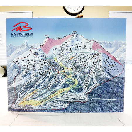 Mini replicas of on mountain maps, perfect for retail stores, member giveaways, trophies or staff names. Available on aluminum, dibond, PVC, magnets, or as a decal - Inter-Mtn. Enterprises.. Click to expand image