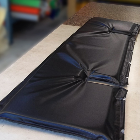 Quad - Chair Seat Padding with Cutouts - Closed Cell Foam.. Click to expand image