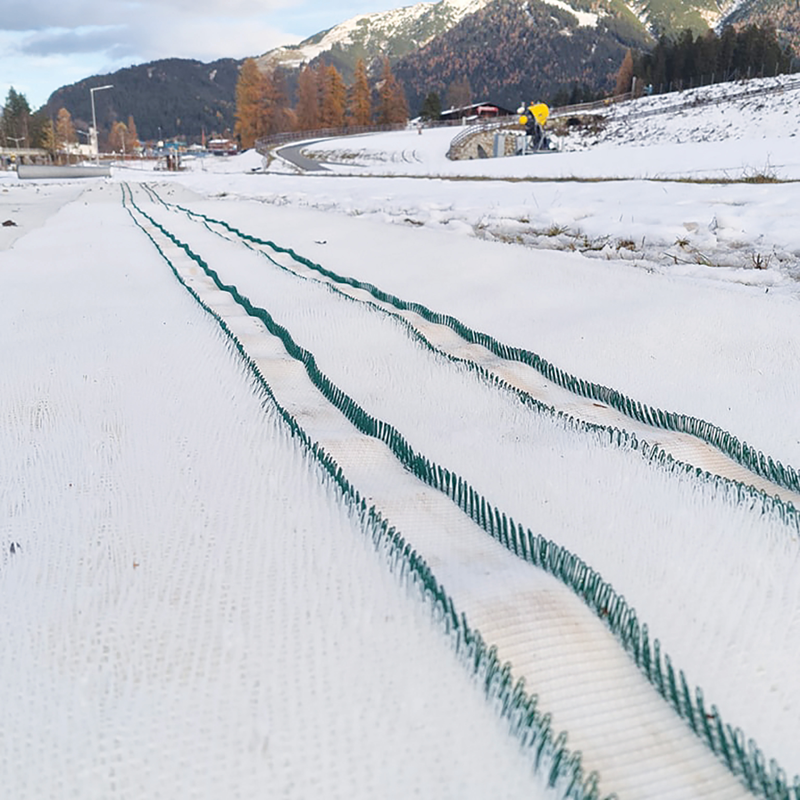 Mr. Snow Textile Ski Slope - LOIPE for Nordic permanent set track