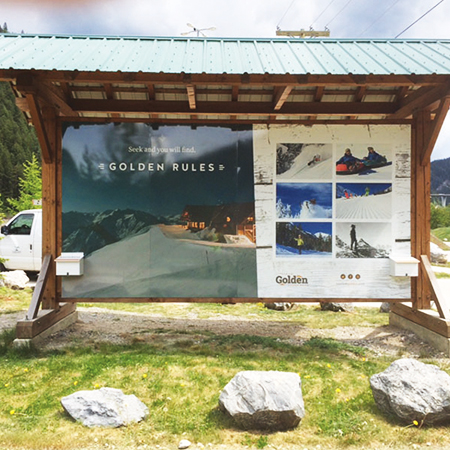 Large Format and billboards signs are top quality and durable with full colour printing. Short and long term use for a multitude of applications. Made by Inter-Mtn. Enterprises.. Click to expand image