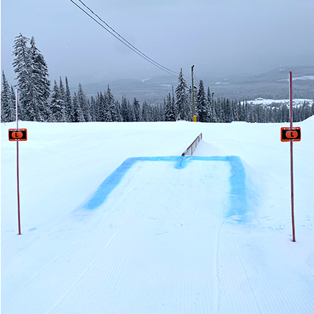 T06, 11.5 x 7, Medium M, Large L, Small S, Extra Large L, Hit Markers, orange square polythylene disc, UV protected and cost effective marking signs, holes on top to hang from rope, slots top and bottom to fit over bamboo poles, trail and ability markers, terrain park jumps.. Click to expand image