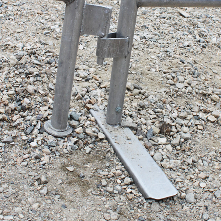 Aluminum Gate Replacement Foot - Weld on Style - Disc Foot.. Click to expand image