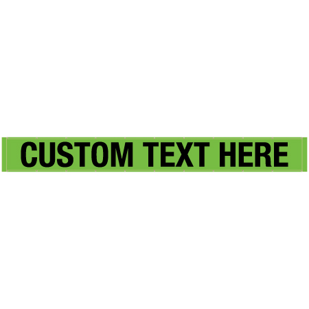 21" x 30" Custom Hi Vis Green Banner - Size & description. Click to expand image