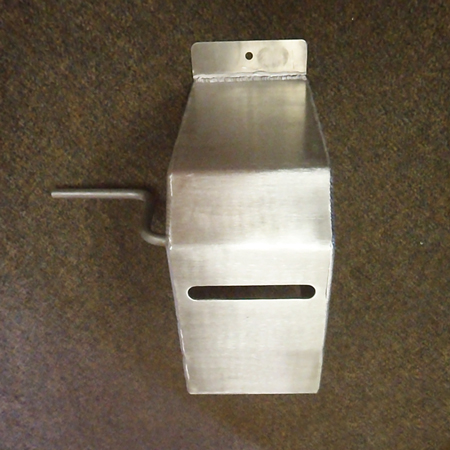 Aluminum Barrier Band / Rope Winder Closed Box Design with locking mechanism - 21" x 10" x 21". Click to expand image