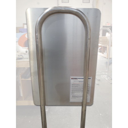 U Stand Frame Standard Curved Design for Signs & Character Cutouts 60" tall x 18" wide with channel or flat feet.. Click to expand image