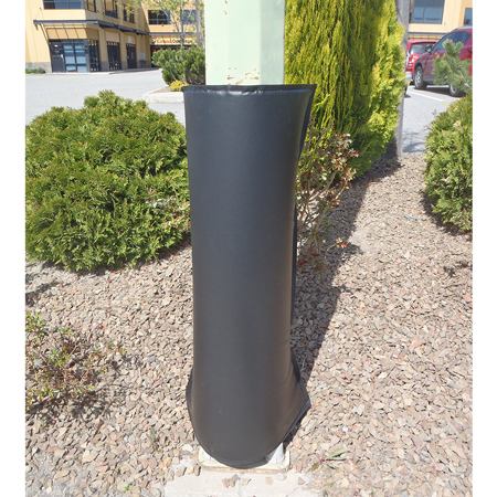 Light Post Pad 6' x 3' x 4" Open Cell Foam with 3 Straps and Buckles/Grommets.. Click to expand image