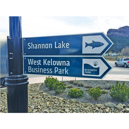 Street Sign extruded style, Double Sided Sheeted with Engineer grade reflective and cut vinyl letters with various street names - Custom style, height and length.. Click to expand image