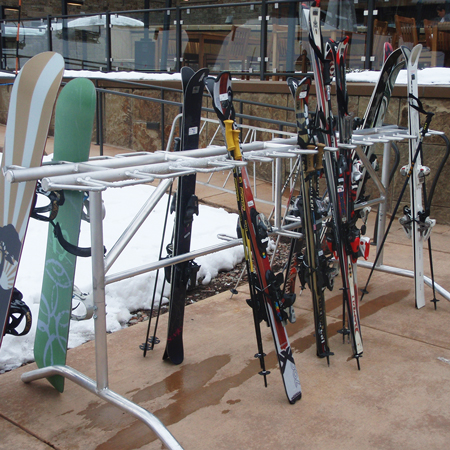 Aluminum 10' Standard Ski Rack.. Click to expand image