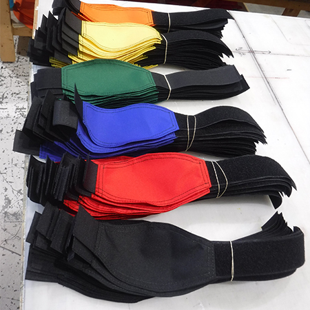 Polyester armbands in multiple colours and strong straps. Click to expand image