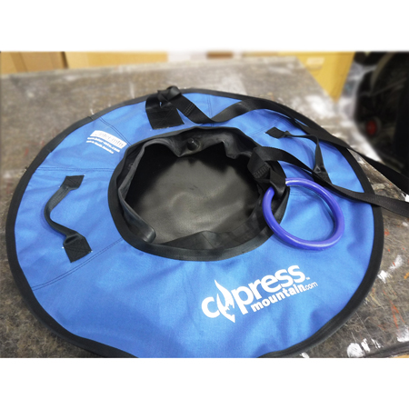 Kids Soft Bottom Snow Tubes 31" - Complete with Inner Tube and Leash - Blue Cordura.. Click to expand image